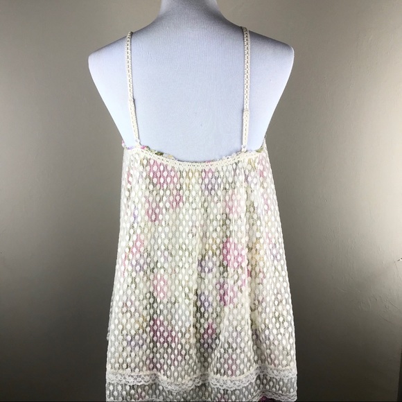 Free People Intimately Floral Layered Tank Top Size XS Lace Boho Summer Comfort - Picture 6 of 10